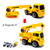 OakridgeStores.com | Mukikim - Construct A Truck Crane - Buildable Friction-Powered Construction Vehicle w/ Tools - YH559-9B 040232363535
