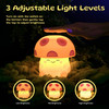OakridgeStores.com | World of Mushi - Mushi Ambient Mushroom Light - Red Rechargeable Silicone Night Light, USB-C, 3 Levels - MSH-RED-V2 860013851347