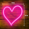 OakridgeStores.com | Incredible USA - Heart - 13 x 12.5 x 0.8 in LED Neon Light Sign, USB Powered, Adhesive Hooks Included - TOY33069USA 834249003696
