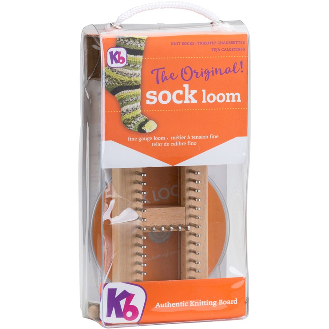 KB Authentic Hardwood Knitting Board Sock Loom 2 Adjustable KB4465