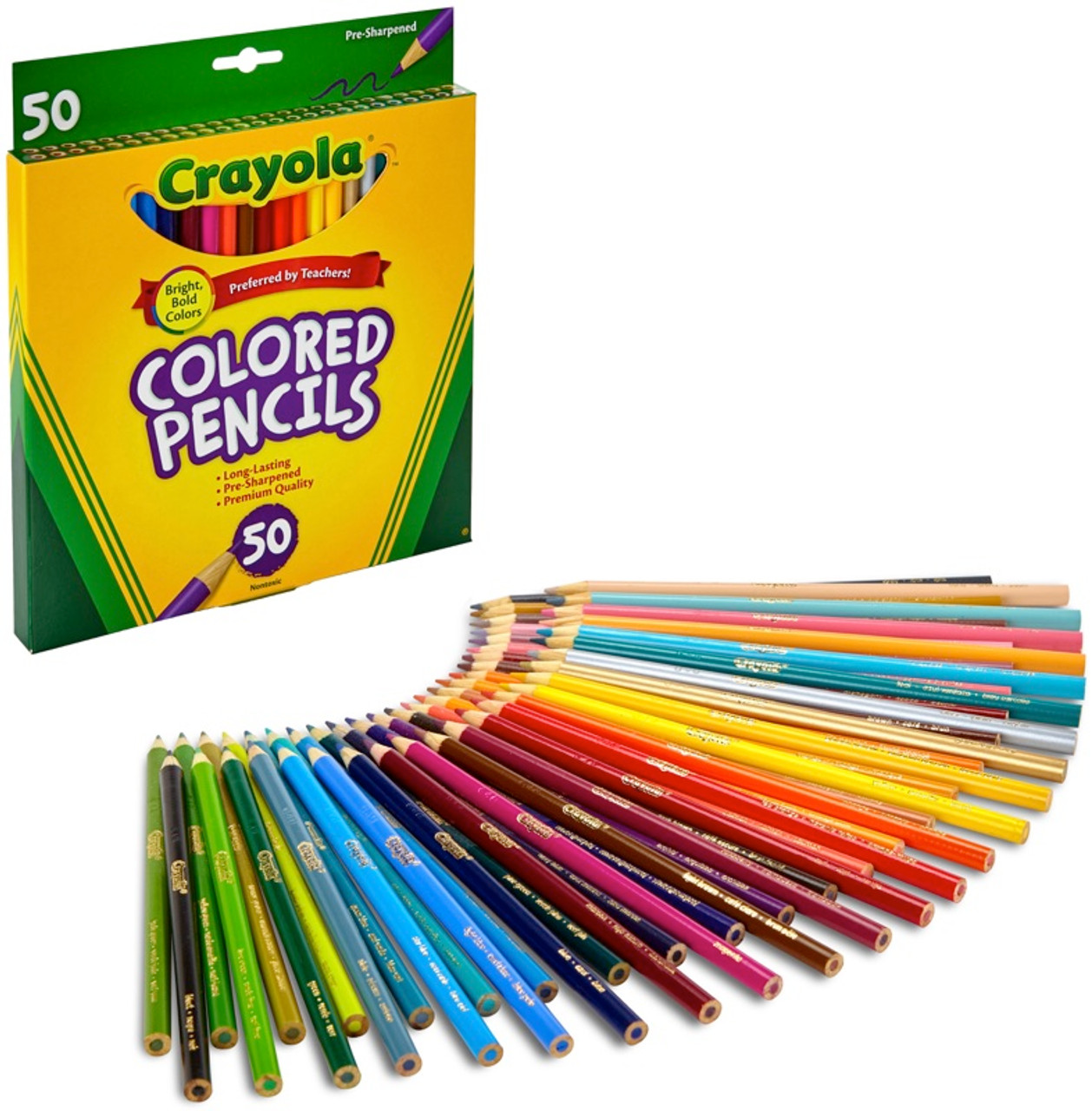 CRAYOLA COLORED PENCILS COLOR FAMILY ORDER  My Color Family Order Process  & Full Swatching 