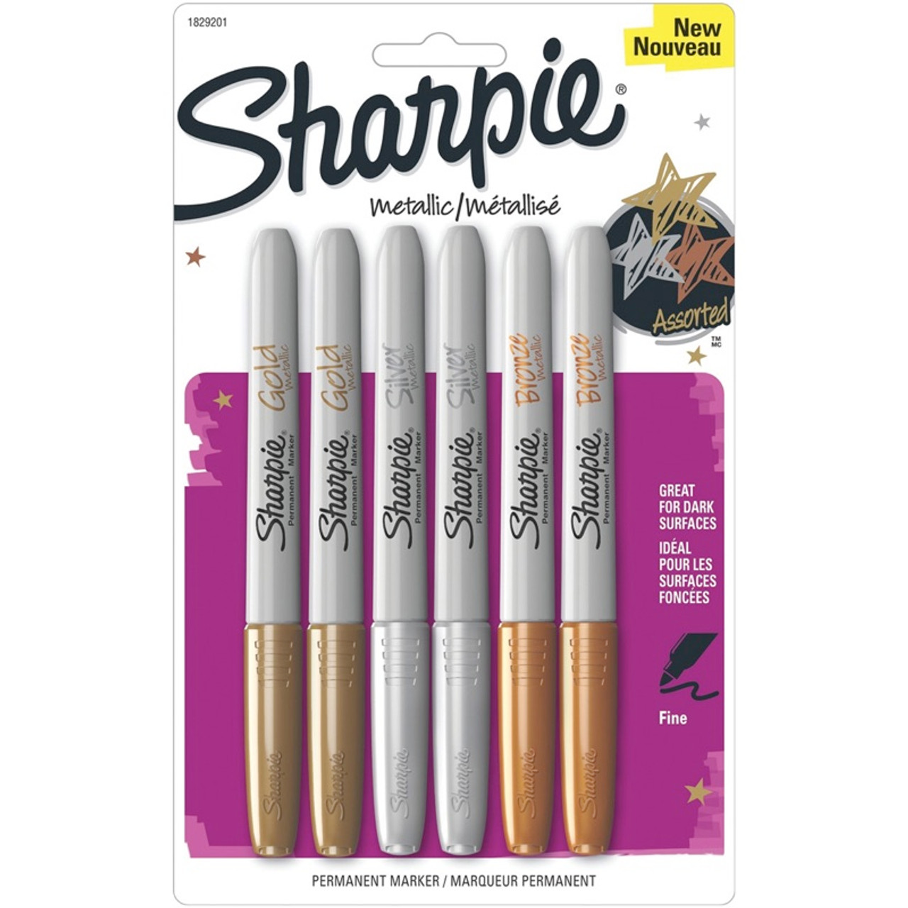 Sharpie Metallic Fine Point Permanent Markers