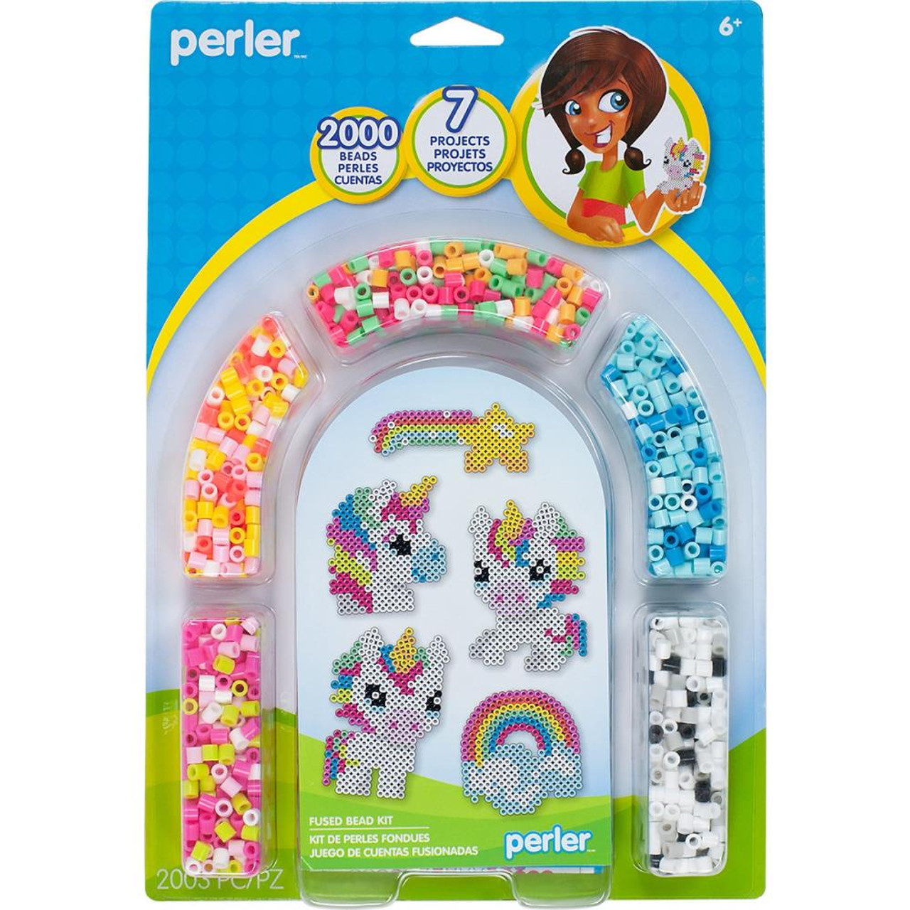 Buy the Perler - Fuse Bead Activity Kit Unicorn Arch (80-63055)  048533630554 on SALE at www.