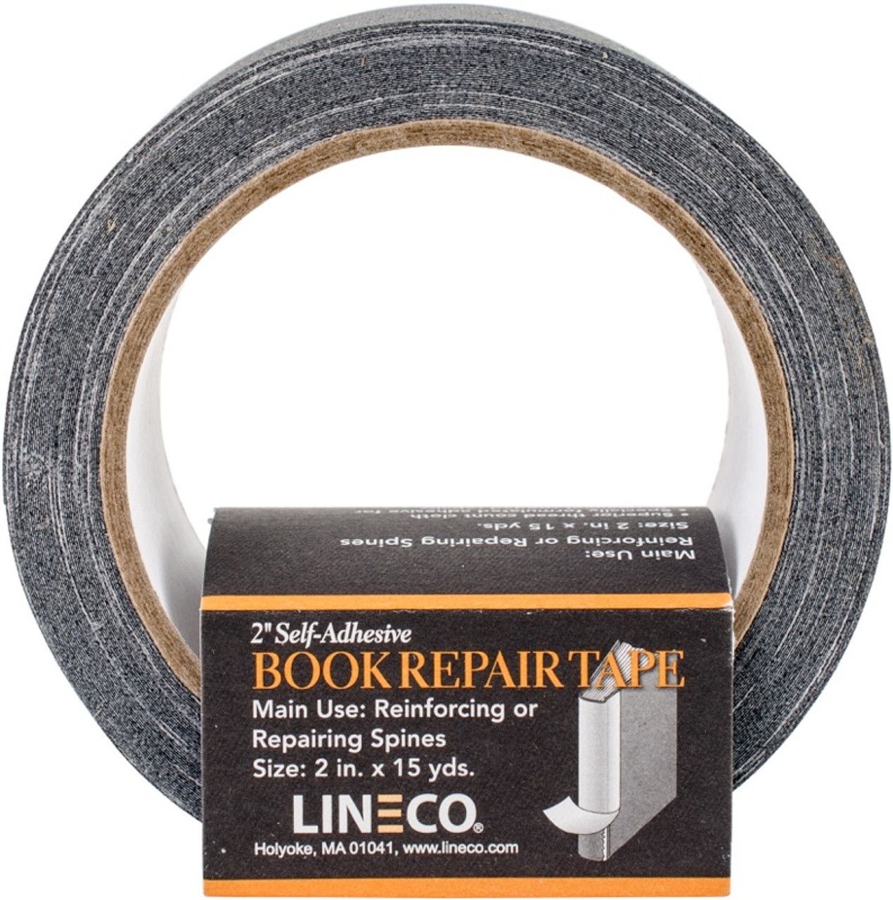 Lineco Self Adhesive Linen Hinging Tape, 1.25 x 35', White Linen