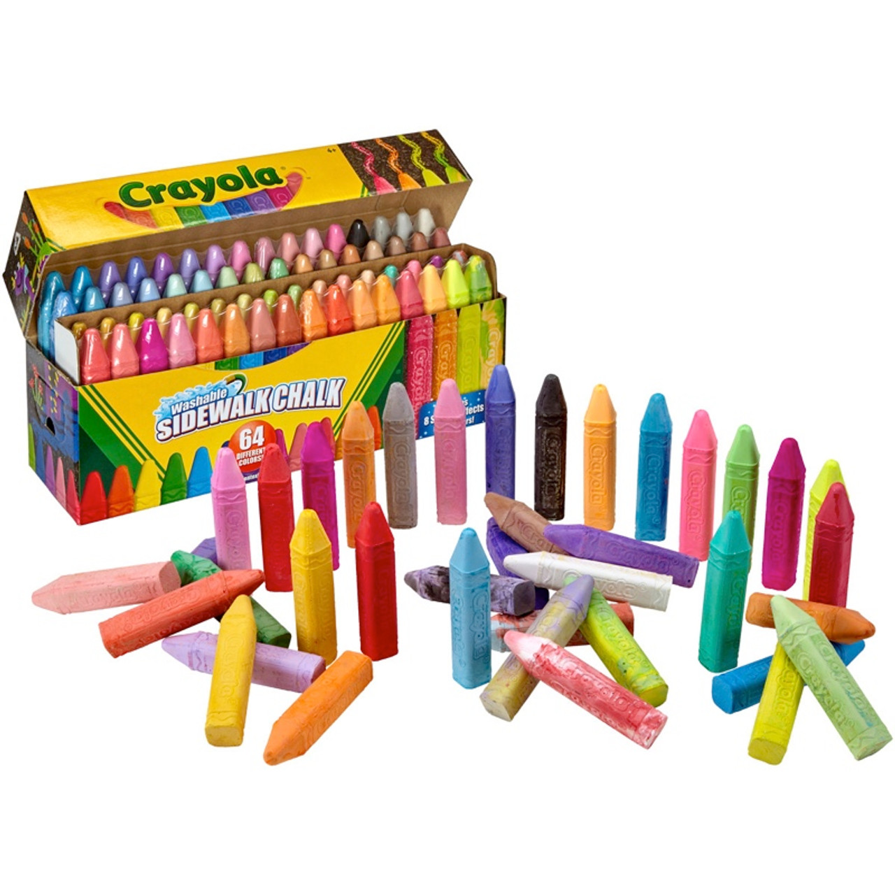 Crayola Washable Skinny Markers Pack of 64 set of 64 [PACK OF 2 ]