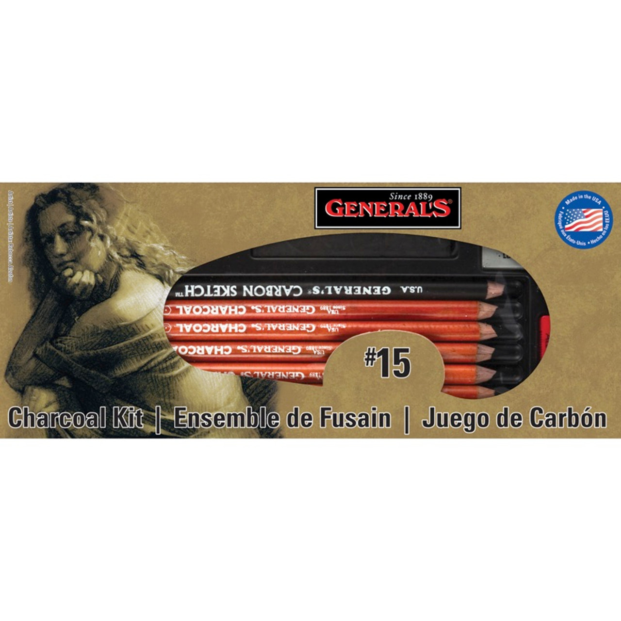 Buy the General Pencil - Drawing Pencil Kit 12pcs - (10) 044974105576 on  SALE at www.