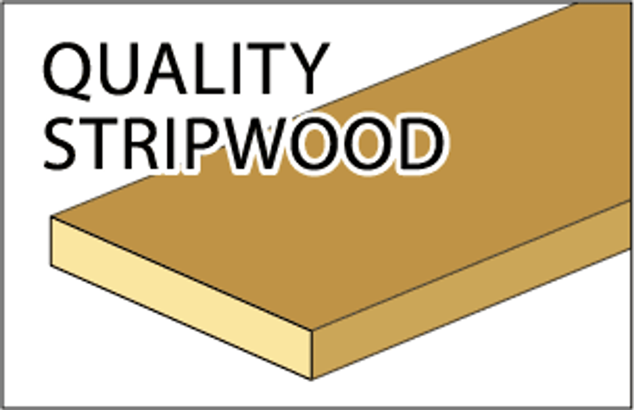 10-Pc. 1/8 x 1/8 Strip Wood Set 