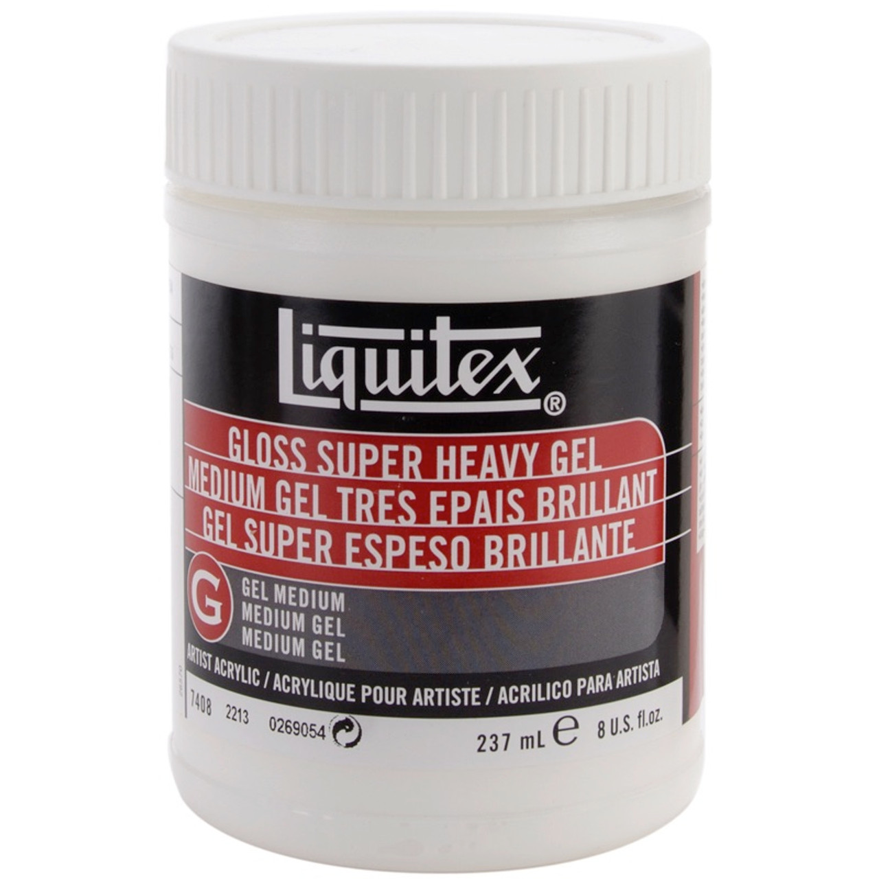 Buy the Reeves - Liquitex Super Heavy Gloss Acrylic Gel Medium-8oz (7408)  094376931532 on SALE at www.