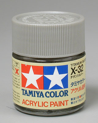 Colours-Paints 300081032 X-32 Titanium Silber glänzend 23ml Colours-Paints 300081032 X-32 Titanium Silber glänzend 23ml