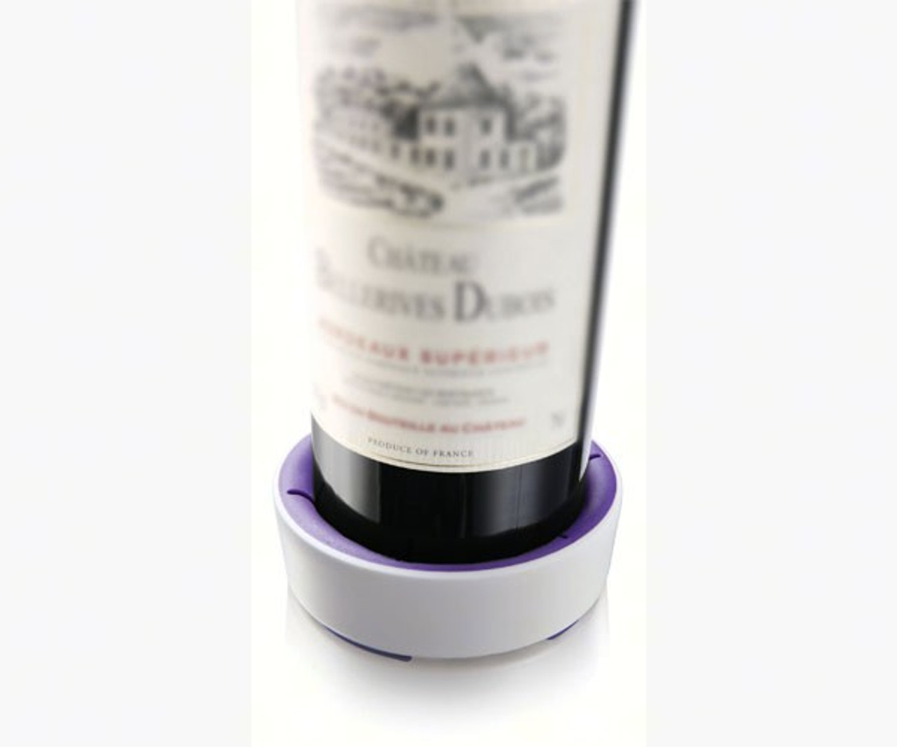 Buy the Vacu Vin Wine Bottle Coaster White Purple Vacuvin1855260