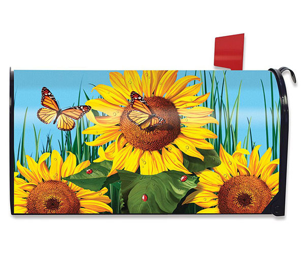 Briarwood Lane Sunflower Field Mailbox Cover - Thumbnail 4