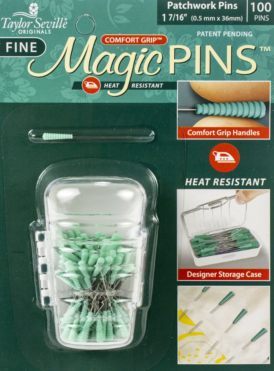 Great deals on Taylor Seville - Quilting & Sewing Fine Magic Pins -  Patchwork 100/Pkg - W/Designer Storage Case (217238)