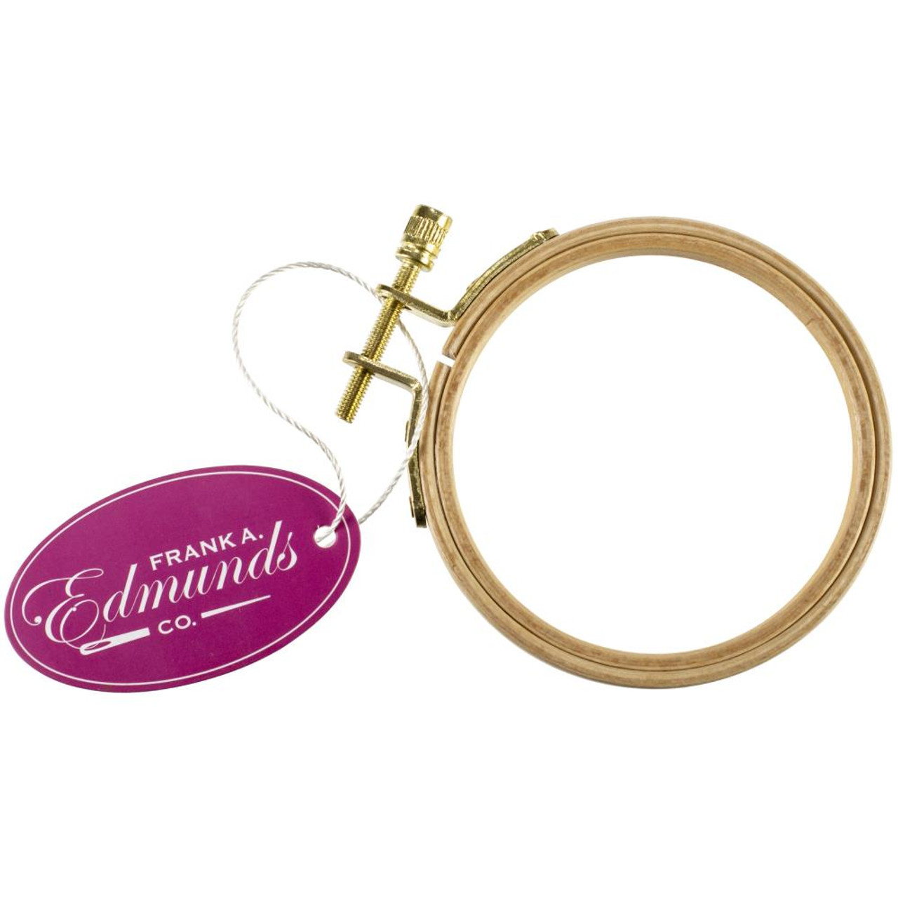 Frank A. Edmunds Beechwood Embroidery Hoop 11 w/ 15mm Wide Band
