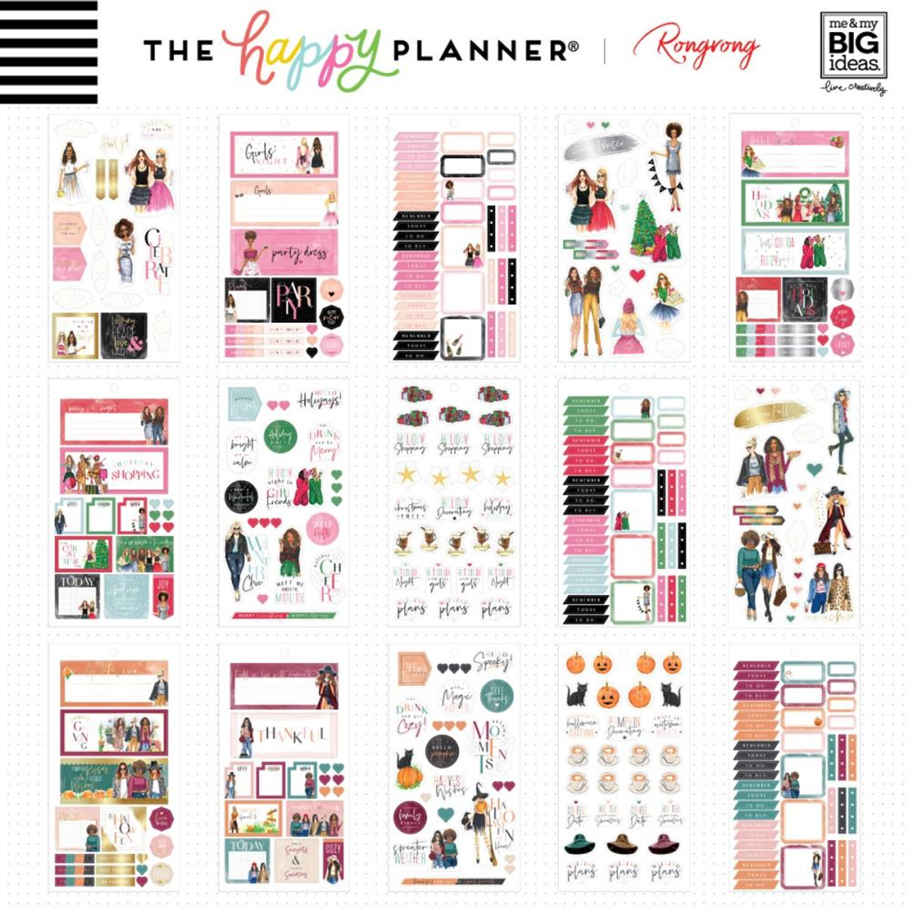 Happy Planner x Rongrong Sticker Value Pack - Seasonal