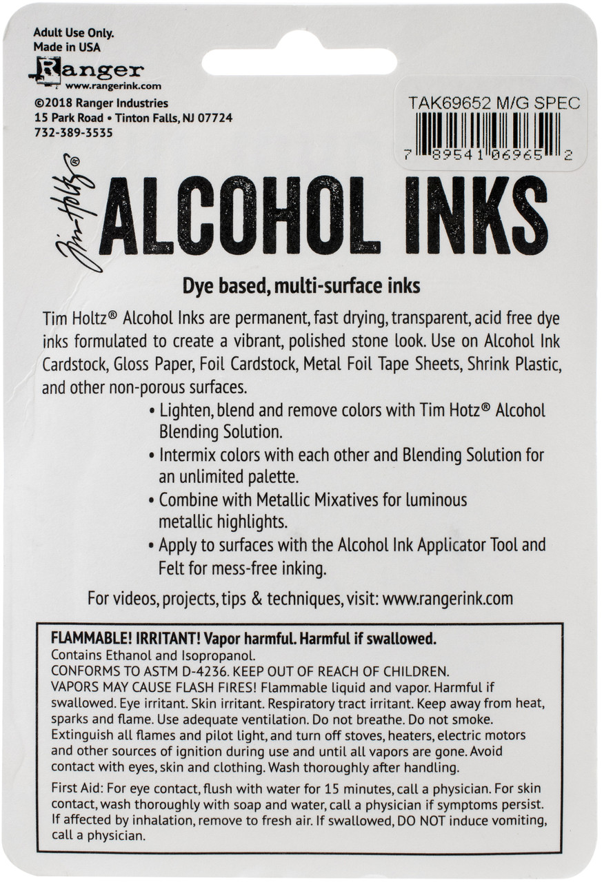 Tim Holtz .5oz Black & White Alcohol Ink Kit