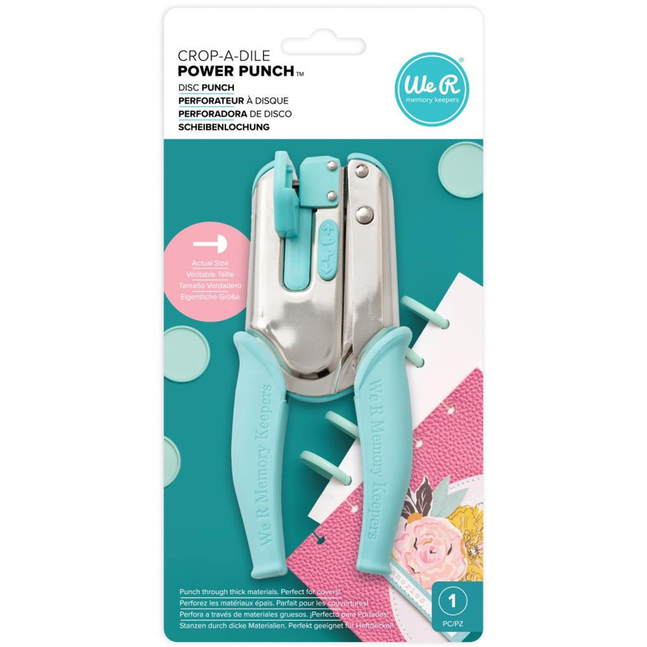 Crop-A-Dile Punch Kit-Pink - 633356709084