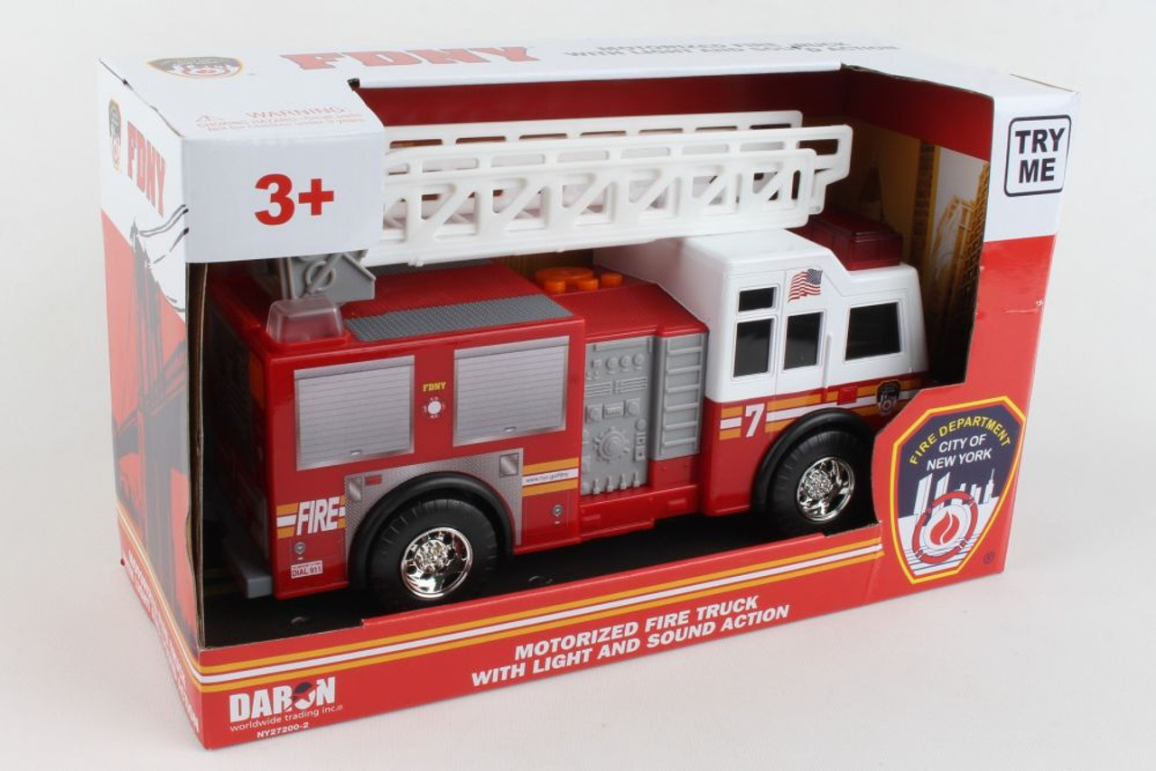 Great deals on DARON - FDNY Motorized Toy Ladder Truck w/Lights & Sound ...