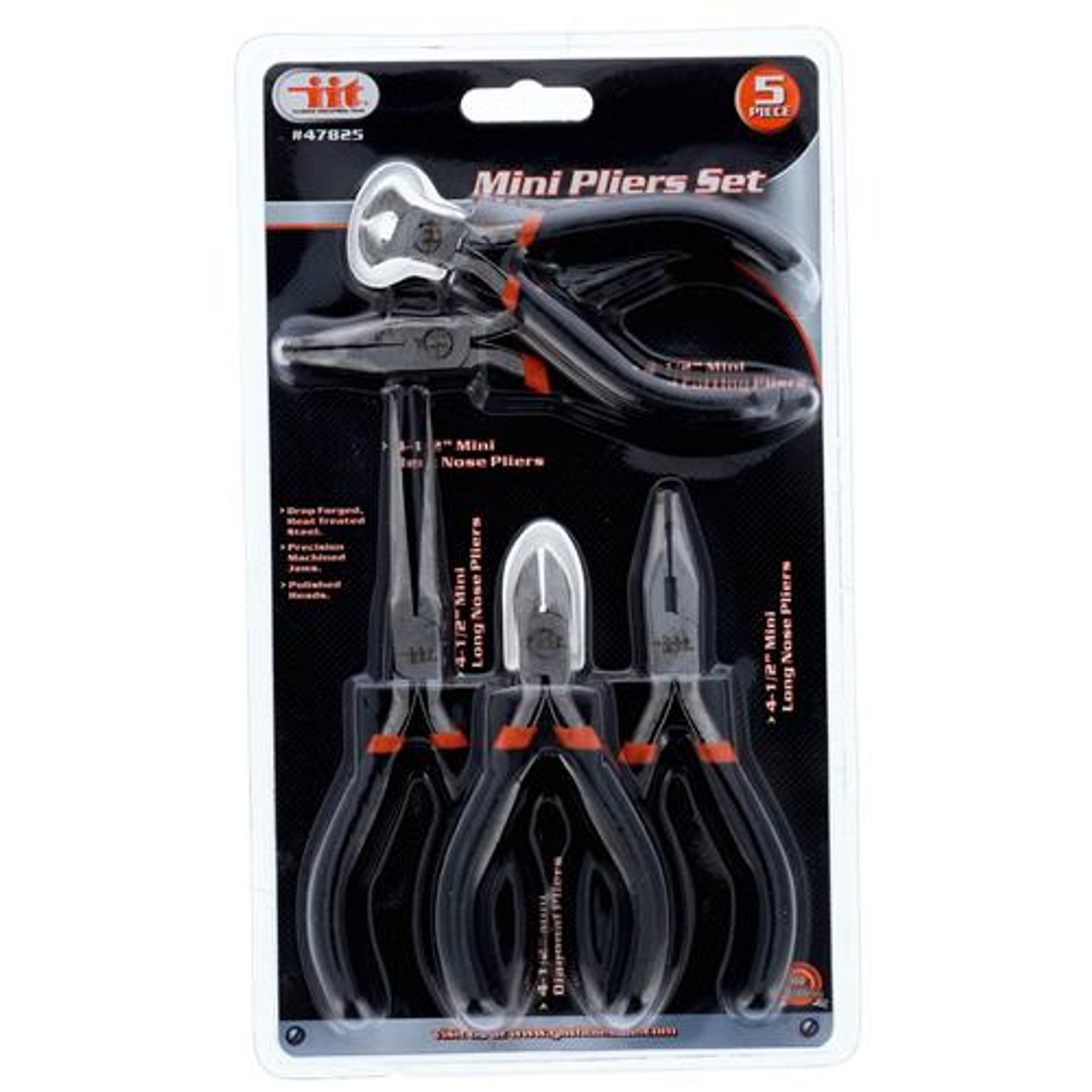 Iit 47825 5PIECE Mini Pliers Set Perfect for Small Electronics Repair