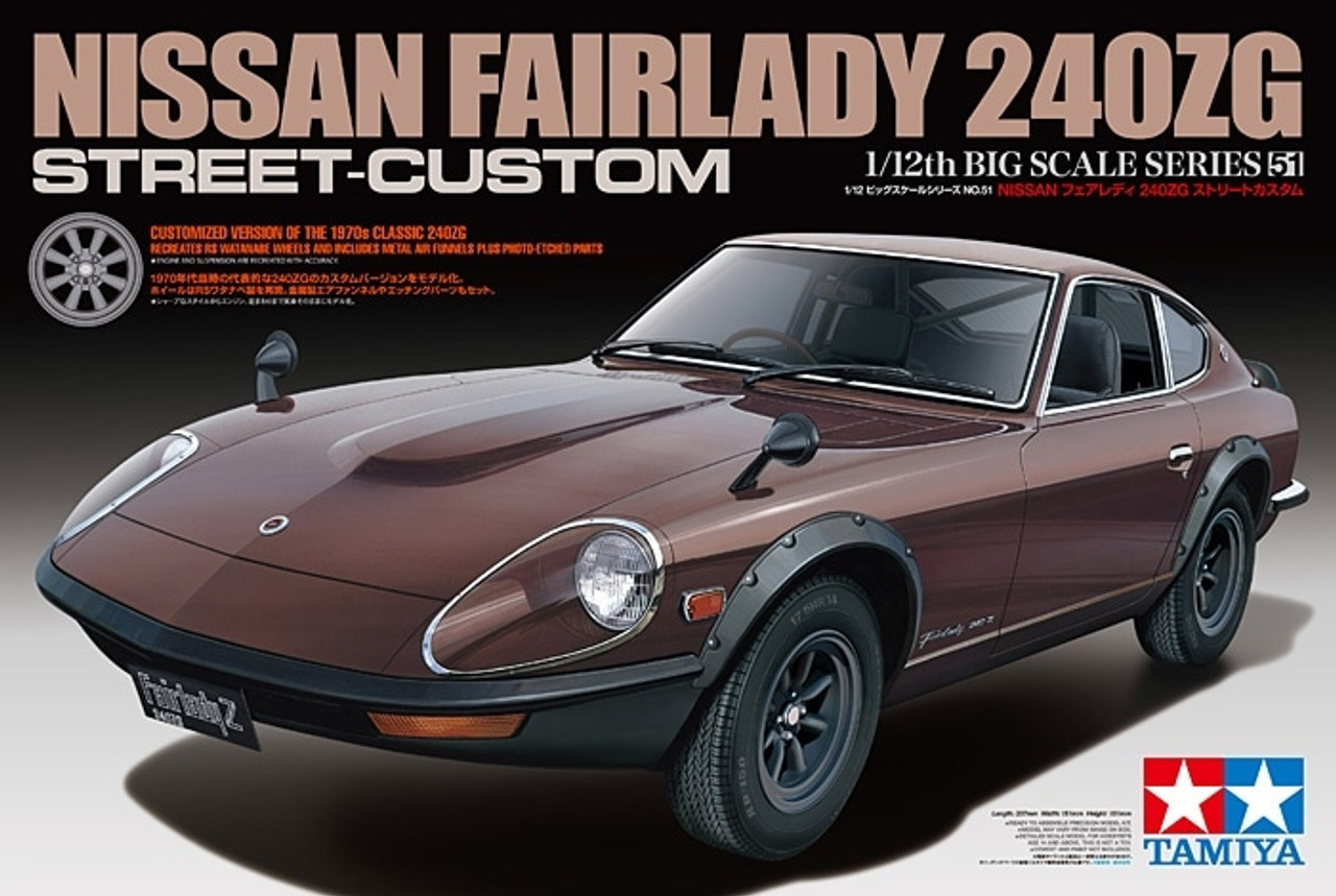 Great deals on TAMIYA - 1:12 Scale Nissan Fairlady 240ZG Street Custom Plastic  Model Car Kit (12051)