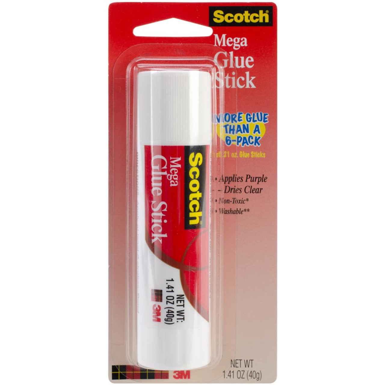 2) Scotch Purple Mega Glue Stick 1.4Oz Fast Permanent Dries Clear COMBINE  SHIP