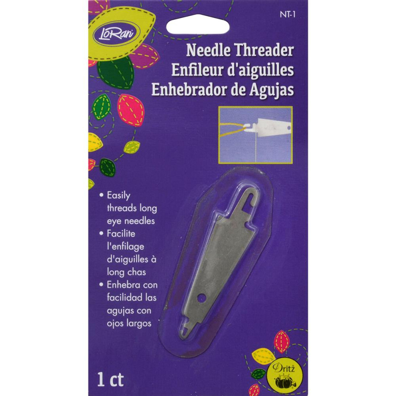 Clover Purple Desk Needle Threader - 051221507113 Quilt in a Day / Quilting  Notions