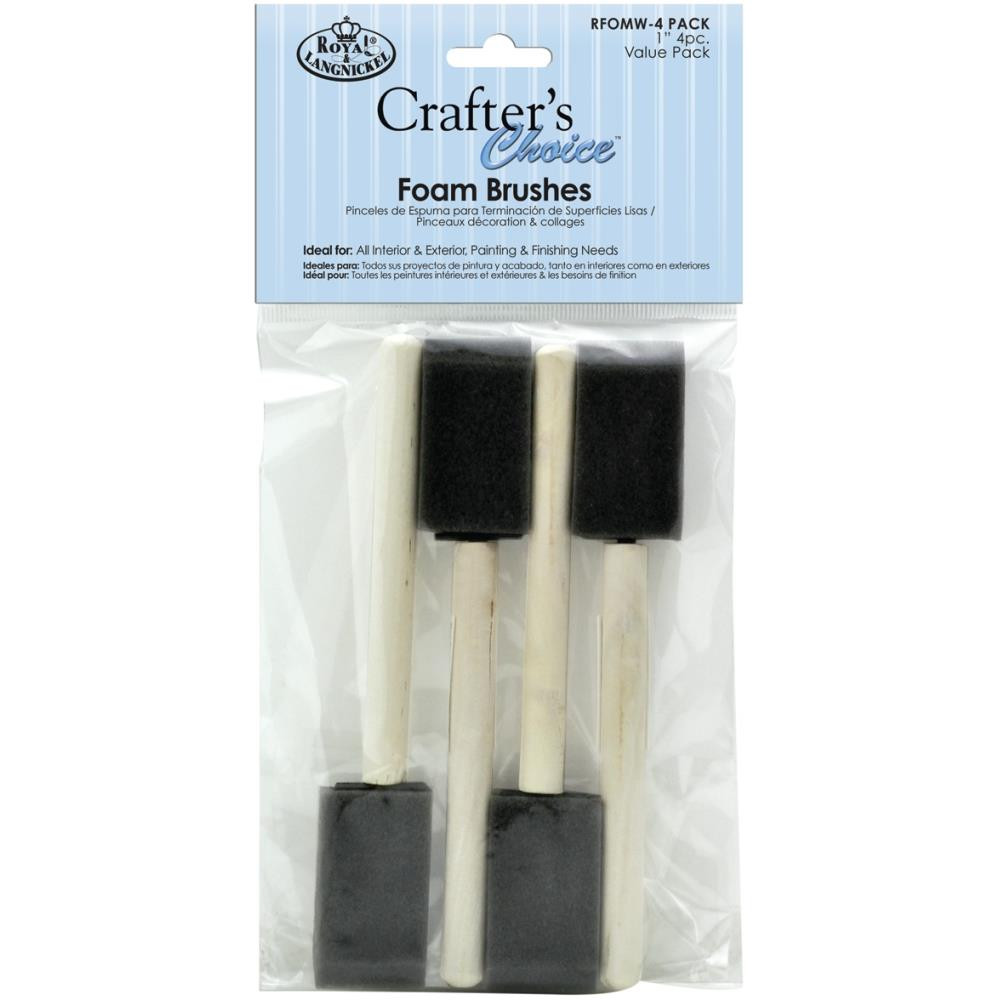 Great deals on ROYAL BRUSH Foam Brushes 4/Pkg 1" Width (RFOMW4P