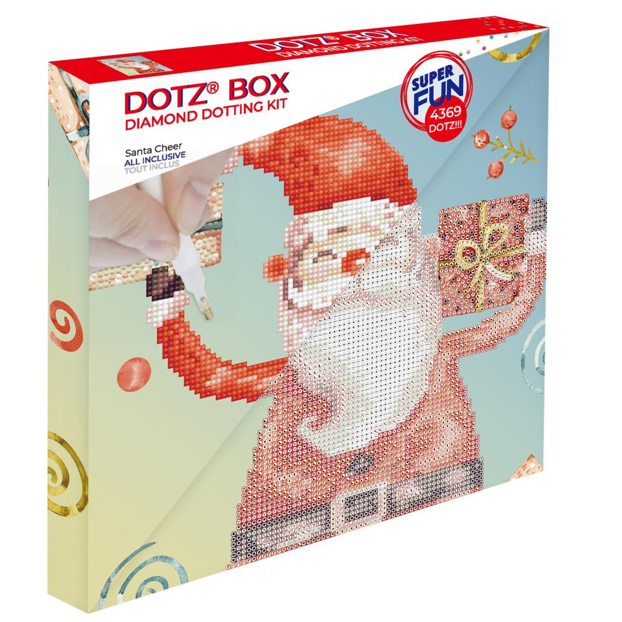 Diamond Dotz Diamond Art Box Kit 11X11-Santa Cheer