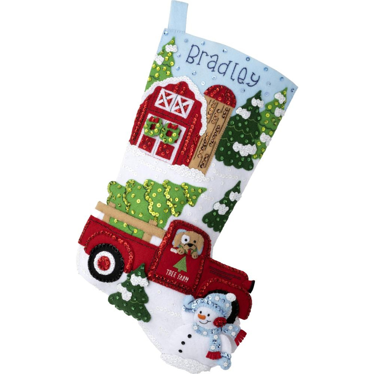 Bucilla Felt Applique Stocking Kit - Storytime Bears