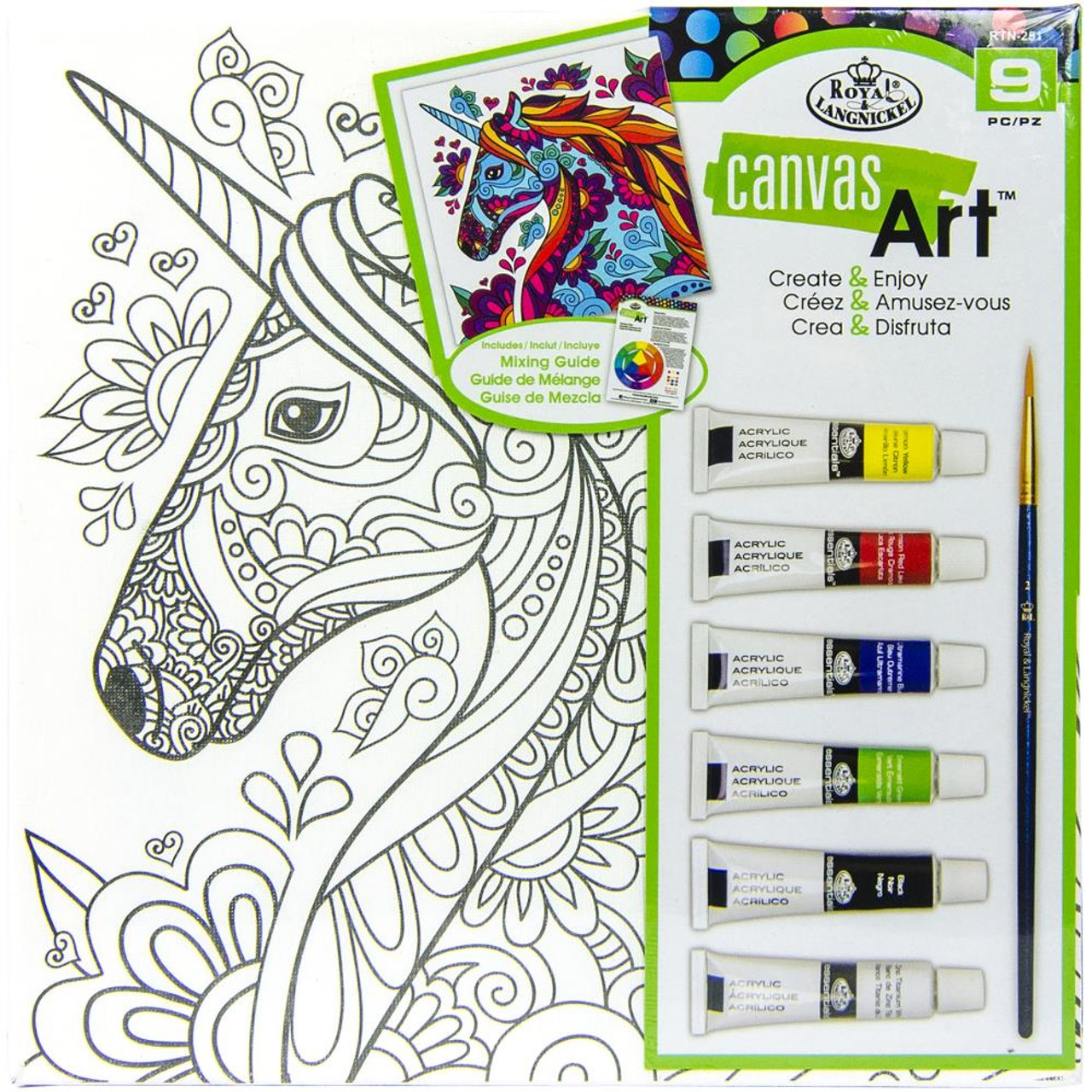 Unicorn - Paint by Numbers Kit (For Children) 10x10 inches