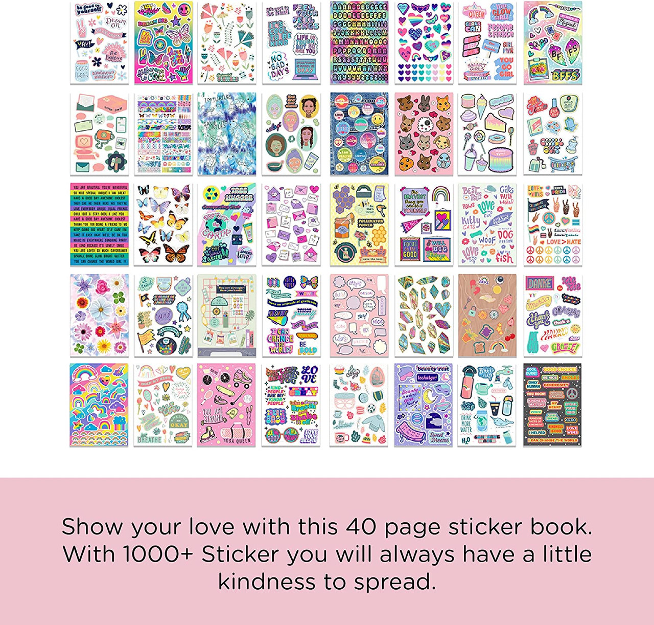 1000+ Spread Kindness Stickers for Kids - Fun Craft Stickers for