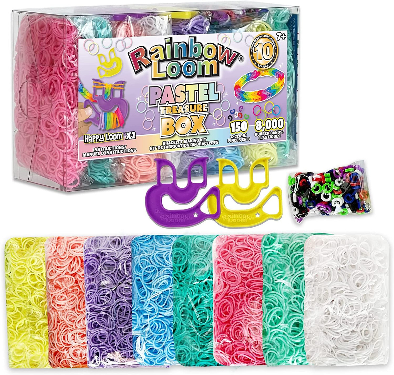 Rainbow Loom Mega Combo Set Loomi Pals Sticker Pendants Bracelet Making Kit  review｜TikTok Search