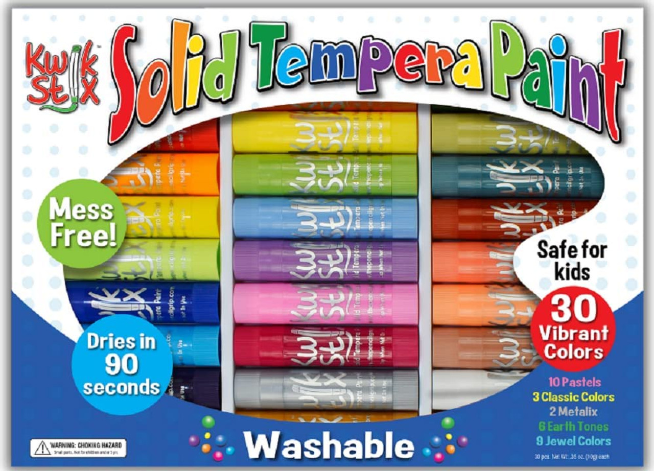 Kwik Stix Solid Tempera Paint 12 Classic Colors