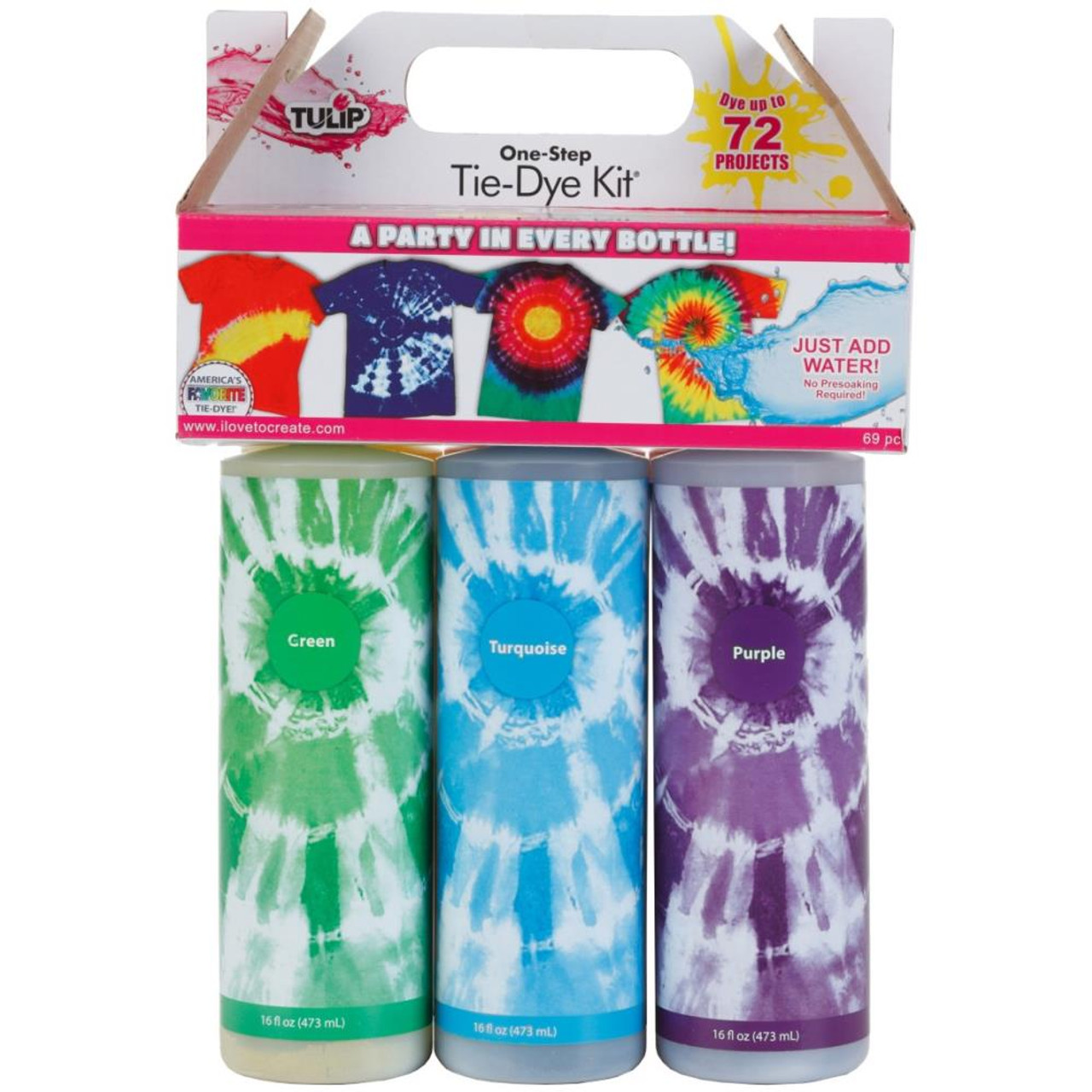 Tulip One Step Tie Dye 15-Color Party Kit