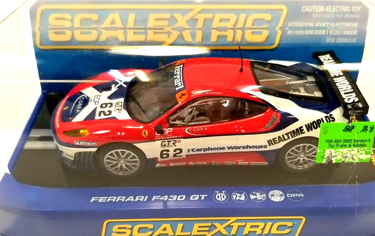 RESALE SHOP - Scalextric 1:32 Slot Car #C2804 Ferrari F430 GT #62 - NIB