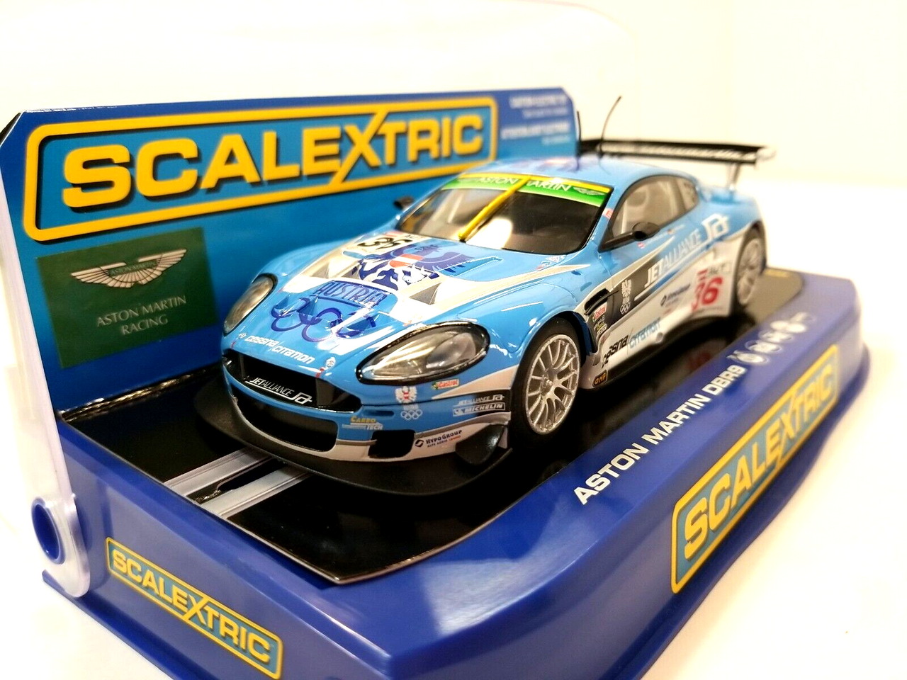 Scalextric 1:32 Slot Car #C3014 Aston Martin DBR9 Jet Alliance #36