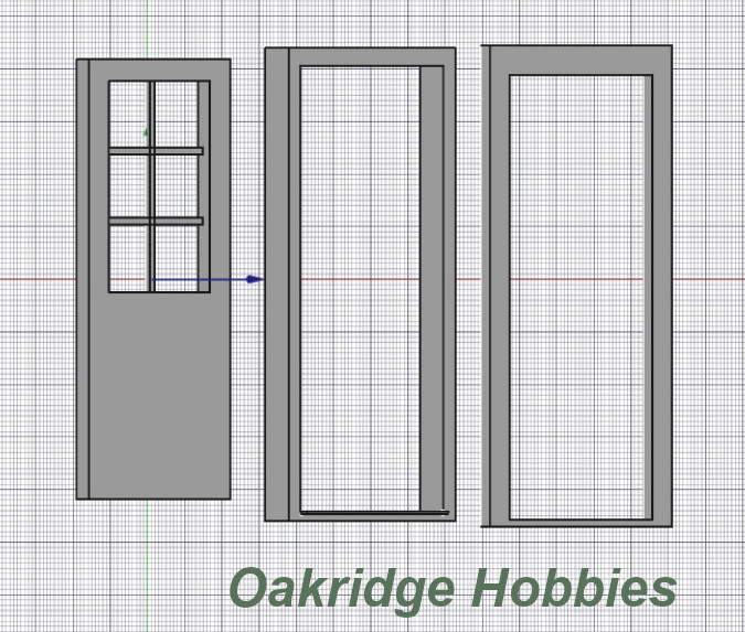 Great deals on Oakridge Minis Residential Plain Door with Colonial 6