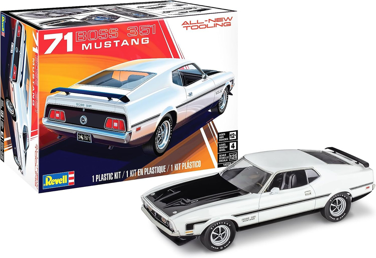 Great deals on Revell 1971 Ford Mustang Boss 351 125 Scale Model Car