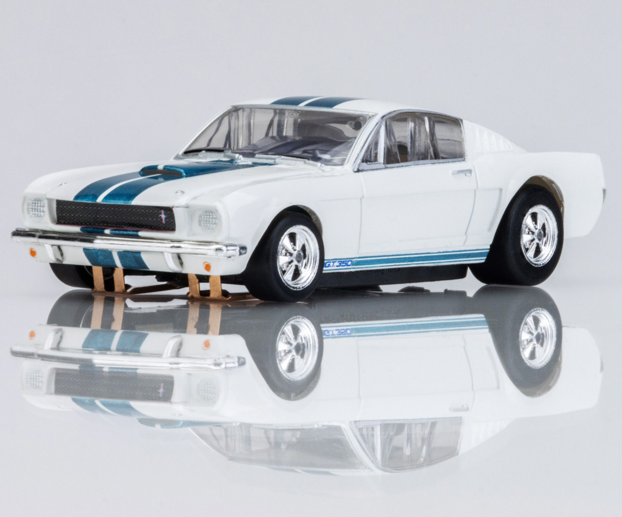 Great deals on AFX Mega-G+ 1965 Shelby Mustang GT350 White/Blue