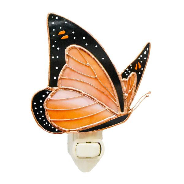 Gift Essentials Stained Glass Monarch Nightlight - Thumbnail 4
