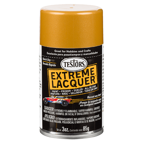 TESTORS - 1846MT Lacquer Spray Pure Gold 3 oz. Paint