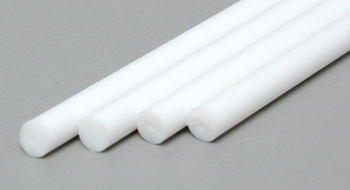 214 Styrene Rod .125" Dia 4/