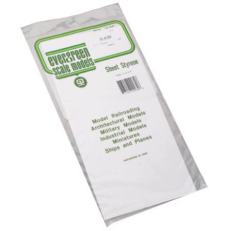 9030 Styrene Sheet Plain White 6x12x.030 - 2