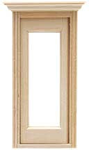 HOUSEWORKS - Half Scale (1/2" Scale) Dollhouse Miniature - Victorian Glazed Door (HWH6033)