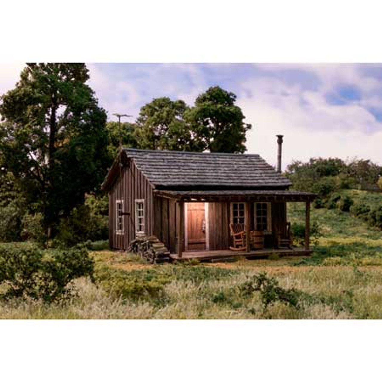 Buy the Woodland Scenics Rustic Cabin Ho Scale PreBuilt Structure