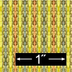 BRODNAX PRINTS - Half Scale (1/2" Scale) Dollhouse Miniature - Wallpaper: Irise Gold - PACK OF 3 SHEETS (BPHVT306G)