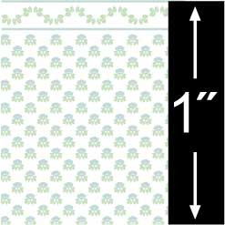 BRODNAX PRINTS - Quarter Inch Scale (1/4" Scale) Dollhouse Miniature - Wallpaper: Morning Glory Blue - PACK OF 3 SHEETS (BPQFL100B)
