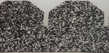 ALESSIO - Salt and Pepper Hexagon Asphalt Shingles, 177 Square Inches - 1 Inch Scale Dollhouse Miniature (4005H)