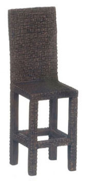 AZTEC - 1" Scale Dollhouse Miniature - Wicker Bar Stool (YM0815)