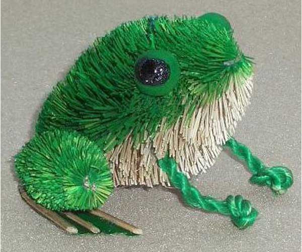 BRUSHART - Frog BrushArt Animal Figurine (cloth)