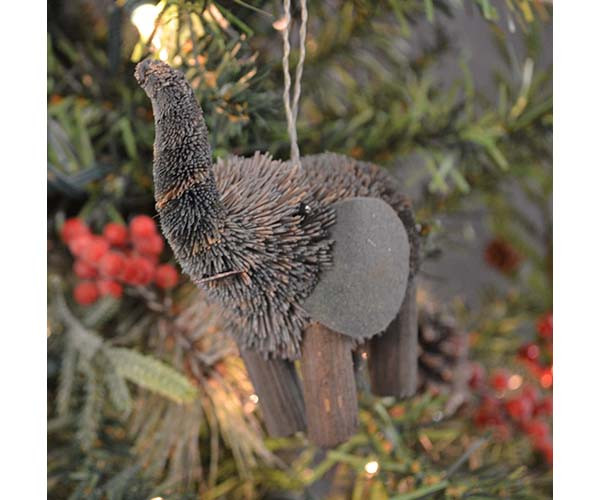 BRUSHART - 5 inch Elephant Brush Figurine Ornament (BRUSHBERS5)